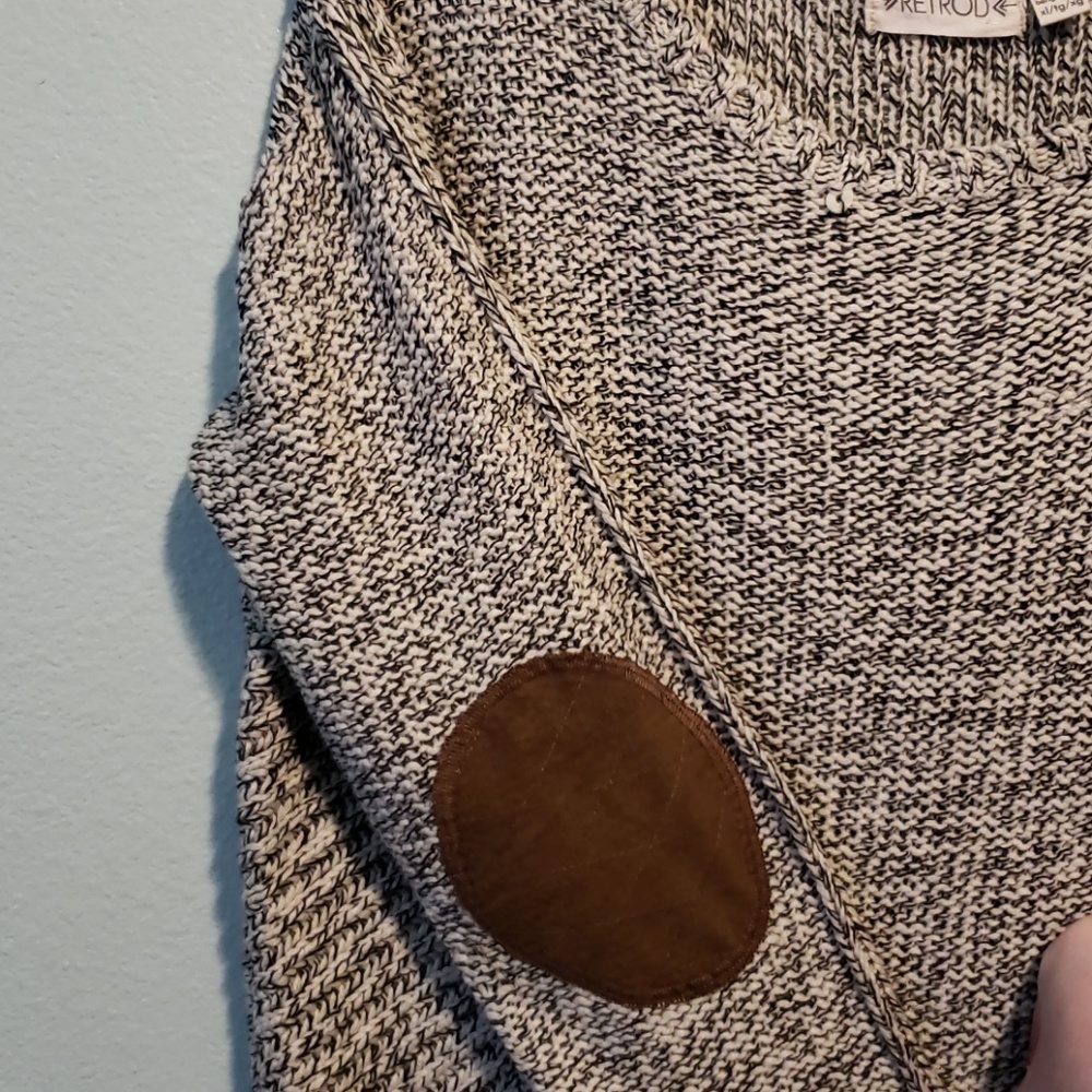 NWT RetroD Morrison Elbow Patch Pullover Off-White XL Stitch Fix
